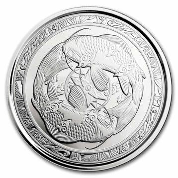 Fiji Koi Fish 1 oz 2023 Prooflike (15.000 oplage), Verzenden, Losse munt, Zilver