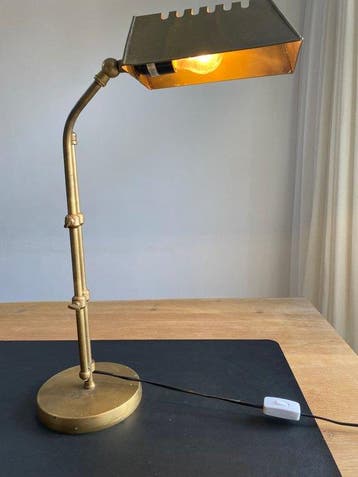 Lamp - Messing - Verstelbare industriële