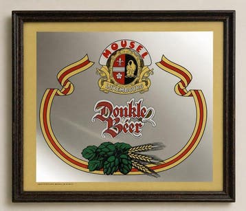 Reclamespiegel Mousel Donkle Béer – Luxemburg, jaren 80. -