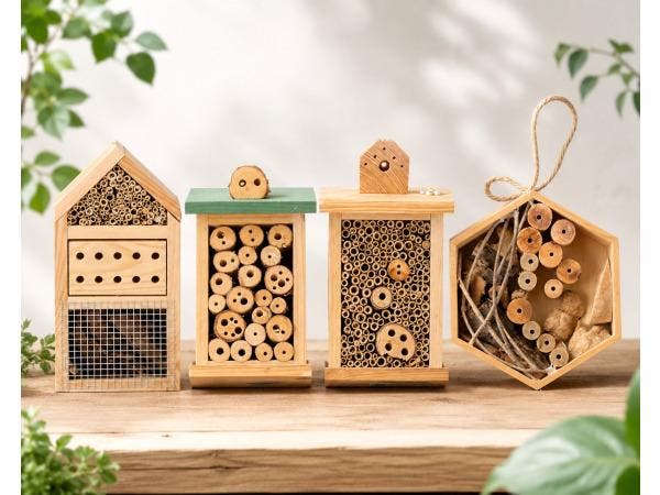 Veiling - Insectenhotel Set 4-Delig, Tuin en Terras, Tuinwanddecoratie, Nieuw
