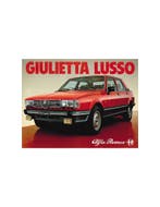 1981 ALFA ROMEO GIULIETTA LUSSO BROCHURE DUITS, Nieuw, Alfa Romeo, Author
