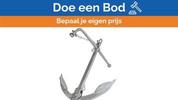 Bieden: Sanguineti Admiralty anchor 50 KG galvanized foldab, Ophalen of Verzenden, Nieuw