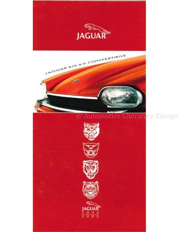1994 JAGUAR XJS 4.0 CABRIOLET BROCHURE ITALIAANS, Nieuw, Author