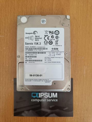 Seagate ST9300653SS 300GB 15k SAS schijf, Ophalen of Verzenden, Refurbished
