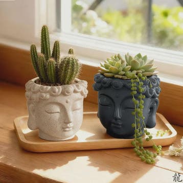 Boeddha Bloempot - Uniek Decoratief Potje voor Planten, Verzenden, Nieuw