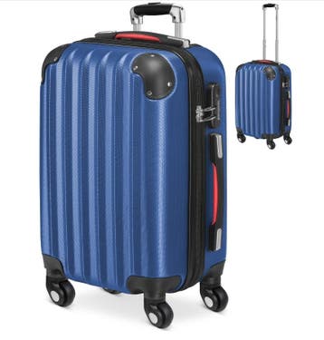 Reiskoffer Baseline Blauw M ABS (Koffers - Tassen), Verzenden, Nieuw