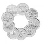 Lunar II serie 1 kg munten 2008 t/m 2019, Verzenden, Losse munt, Zilver