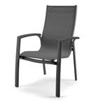 Celina dining tuinstoel stapelbaar aluminium antraciet, Ophalen of Verzenden, Nieuw