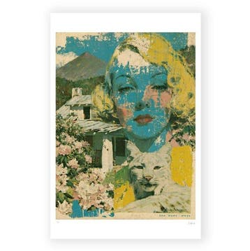 LOLART - Le Fantôme Bleu du Far West - ŒUVRE ORIGINALE