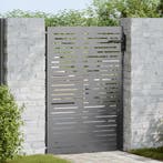 vidaXL Tuinpoort met slot Zwart 85 x 125 cm Poedergecoat, Verzenden, Nieuw