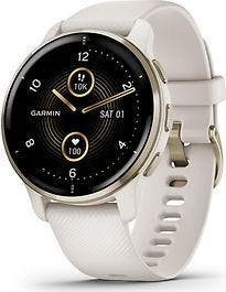 Garmin Venu 2 Plus 43 mm cream gold rand van roestvrij staal, Verzenden, Gebruikt