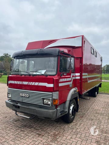 Mooie Iveco paardenvrachtwagen 5-paards!, Ophalen, Zo goed als nieuw, Hout, 2-paards trailer