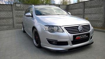 Voorspoiler VW Passat B6 R-LINE Glans Zwart, Auto-onderdelen, Carrosserie en Plaatwerk, Ophalen of Verzenden, Nieuw