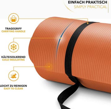 Yogamat - Fitness mat - Sportmat - Yoga mat extra dik - 190x, Verzenden, Zo goed als nieuw