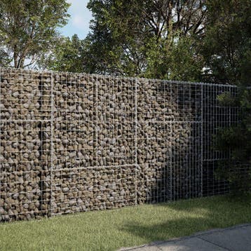 vidaXL Schanskorf 200x50x150 cm gegalvaniseerd ijzer, Tuin en Terras, Verzenden, Nieuw, Metaal