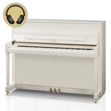 Kawai K-200 ATX4 WH/P messing silent piano, Muziek en Instrumenten, Piano's, Nieuw, Wit, Piano