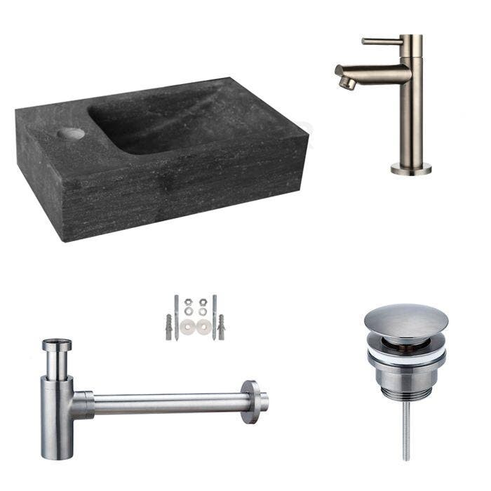 Sani Royal Hardstenen Fonteinset Mini met Kraan,, Tuin en Terras, Waterpartijen en Fonteinen