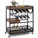 LIVSK Vergrendelbare Serveertrolley - Afneembaar Dienblad -, Verzenden, Nieuw