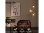 Lucide UPTON - Vloerlamp - 3xGU10 - Fumé, Huis en Inrichting, Lampen | Vloerlampen, Verzenden, Nieuw