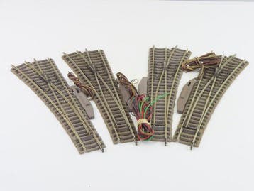 Fleischmann H0 - 6140 - Modeltreinsporen (4) - 4 Wissels, Hobby en Vrije tijd, Nieuw