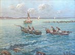 G. Villa (XX) - Marina con Pescatori