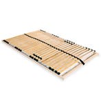 vidaXL Lattenbodem met 28 latten 7 zones 140x200 cm, Bruin, Verzenden, 140 cm, 200 cm