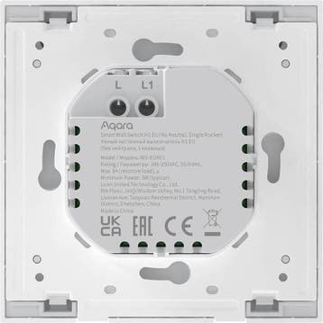 Aqara Smart Wall Switch H1 (no neutral, single rocker) -, Verzenden, Nieuw
