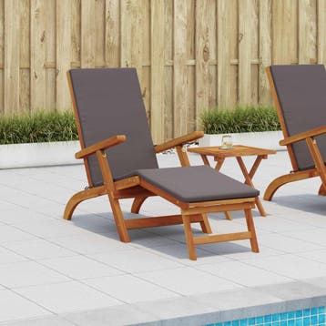 vidaXL Ligstoelkentingen en opvouwbare zonnebader 55 x 146 x, Verzenden, Nieuw
