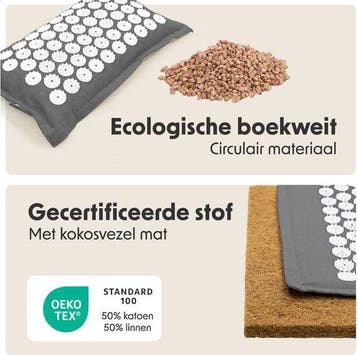 2dekans | LifeGoods Acupressuur Mat Eco - met Kussen -, Ophalen of Verzenden, Zo goed als nieuw