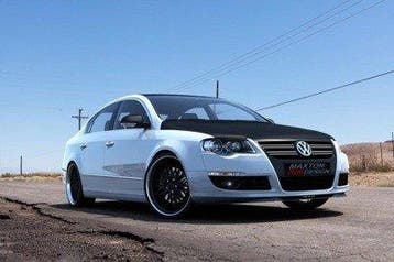Voorspoiler VW Passat B6 Glans Zwart, Ophalen of Verzenden, Nieuw