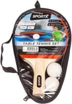 SportX Tafeltennis set incl. Ballen in Tas **, Ophalen of Verzenden, Zo goed als nieuw