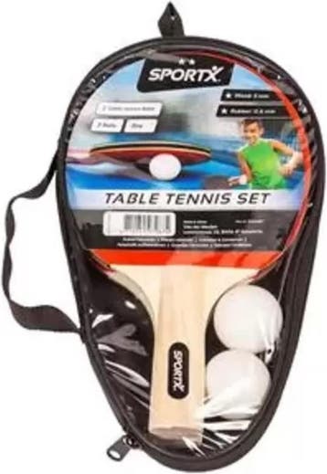 SportX Tafeltennis set incl. Ballen in Tas **, Ophalen of Verzenden, Zo goed als nieuw