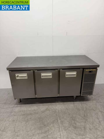 RVS Snowflake Koelwerkbank 3 Deuren 163 cm 230V Horeca, Ophalen of Verzenden, Gebruikt