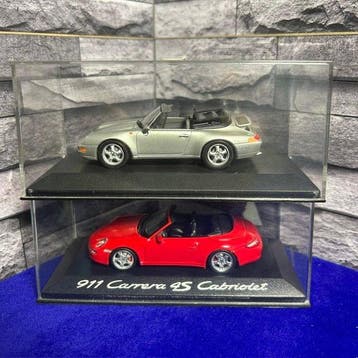 Minichamps 1:43 - Modelauto - Lotto 2 Modellini 1:43 Porsche, Nieuw
