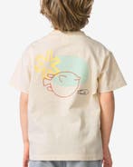 HEMA Kinder T-shirt vissen ecru, Verzenden, Nieuw