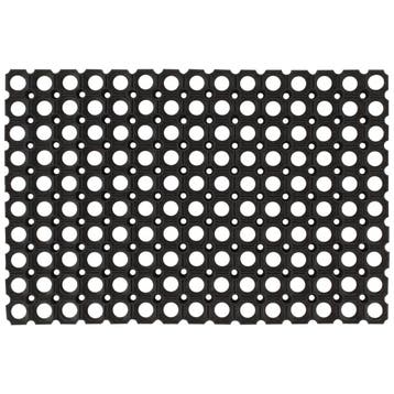 vidaXL Deurmat rechthoekig 40x60 cm rubber, Tuin en Terras, Verzenden, Nieuw