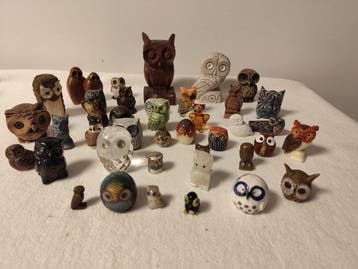 Collectie met dierenthema - Grote uilenverzameling (40
