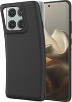 Silicone Case - Motorola Edge 60 Pro - Zwart (Hoesjes), Verzenden, Nieuw