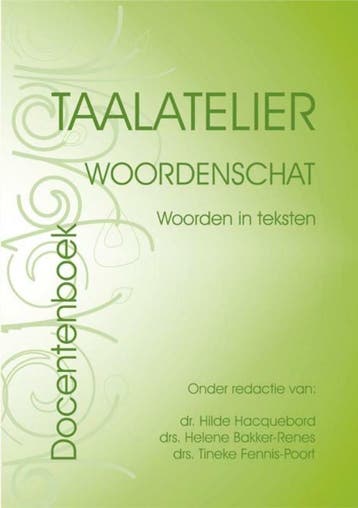 Docentenversie / Taalatelier Woordenschat: woorden in, Boeken, Verzenden, Gelezen, I. Stigter