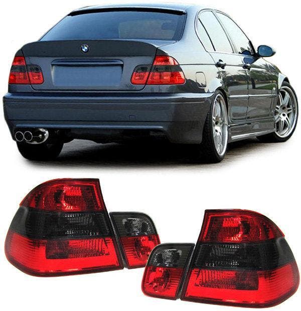 Achterlichten Rood / Smoke Facelift Look BMW E46 Sedan B6006, Auto-onderdelen, Verlichting