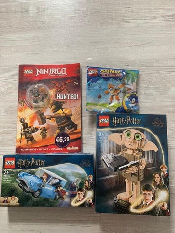 Lego Set - Harry Potter, Ninjago, Sonic the Hedgehog - Dobby, Nieuw