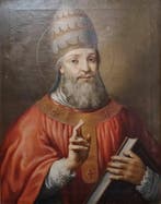Scuola Veneto-Lombarda (XVIII) - Ritratto di Papa Gregorio I