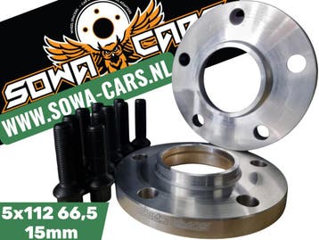 Spoorverbreders Spacers AUDI A4 A5 A6 Q5 Q7 5x112 66,5, Verzenden