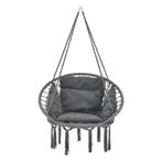 Hangstoel Kailua met kussen katoen max 150 kg donkergrijs, Tuin en Terras, Tuinstoelen, Verzenden, Nieuw