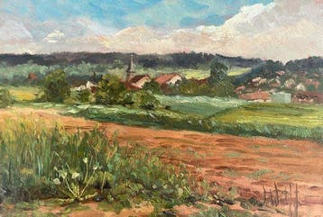 Dieter Wulff (1929-2010) - Dorflandschaft