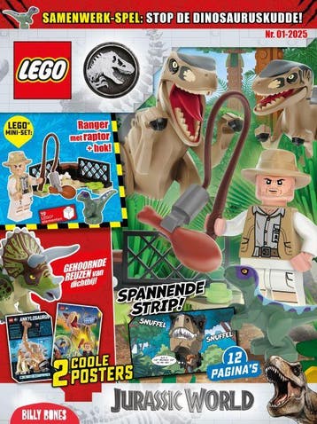 Lego Jurassic World abonnement 6 nummers cadeau abonnement, Verzenden, Nieuw, Sport en Vrije tijd