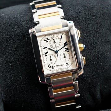 Cartier - Tank Française Chronograph - 2303 - Heren -, Nieuw