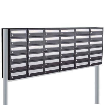 Brievenbusunit Hive set vrijstaand 6-breed, 6-hoog - zwart, Verzenden, Nieuw
