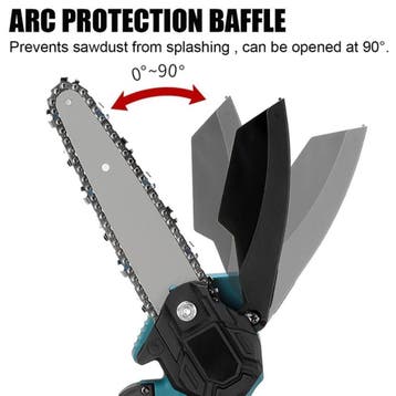 Snoeizaag 18 v mini ketting zaag 6 inch BORSTELLOOS 18V accu, Verzenden, Nieuw, DeNico-PoWer