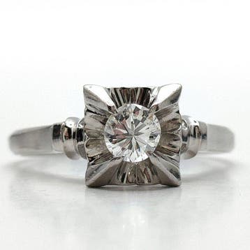 Ring Platina Diamant (Natuurlijk), Nieuw